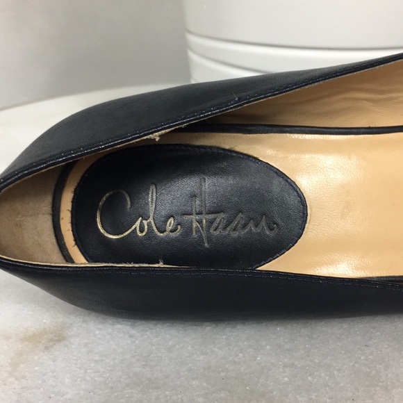 Cile Haan Nike Air Low Heel Navy Blue Pump Sz 9 - Picture 6 of 6